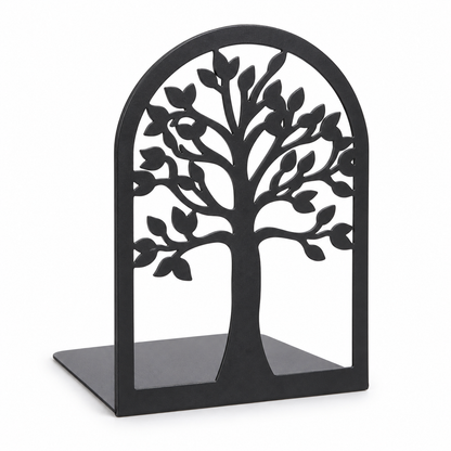 Black Tree Cutout Bookend Set