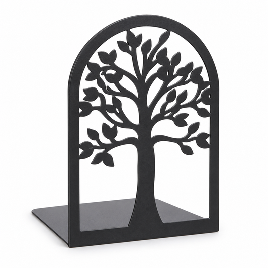Black Tree Cutout Bookend Set