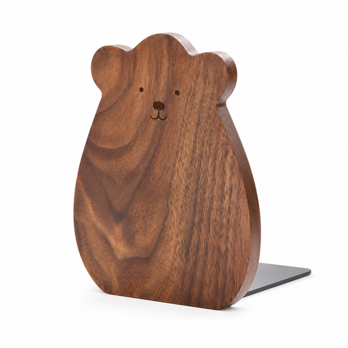 Black Walnut Bear Bookend