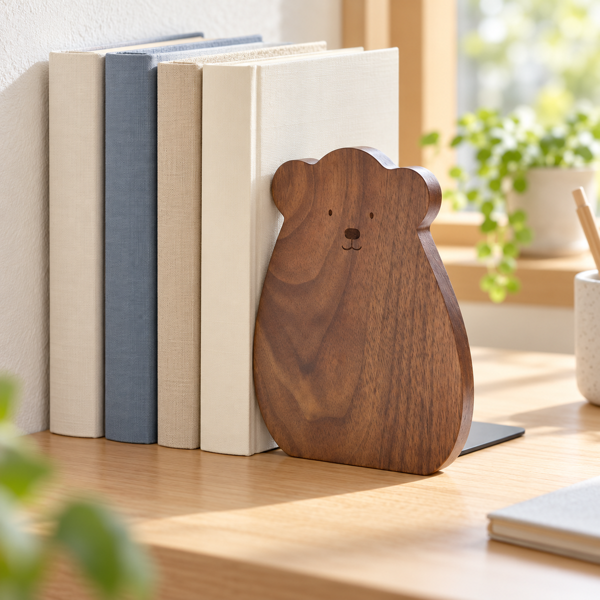 Black Walnut Bear Bookend