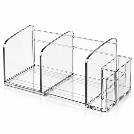 Clear Expandable Desktop Bookshelf